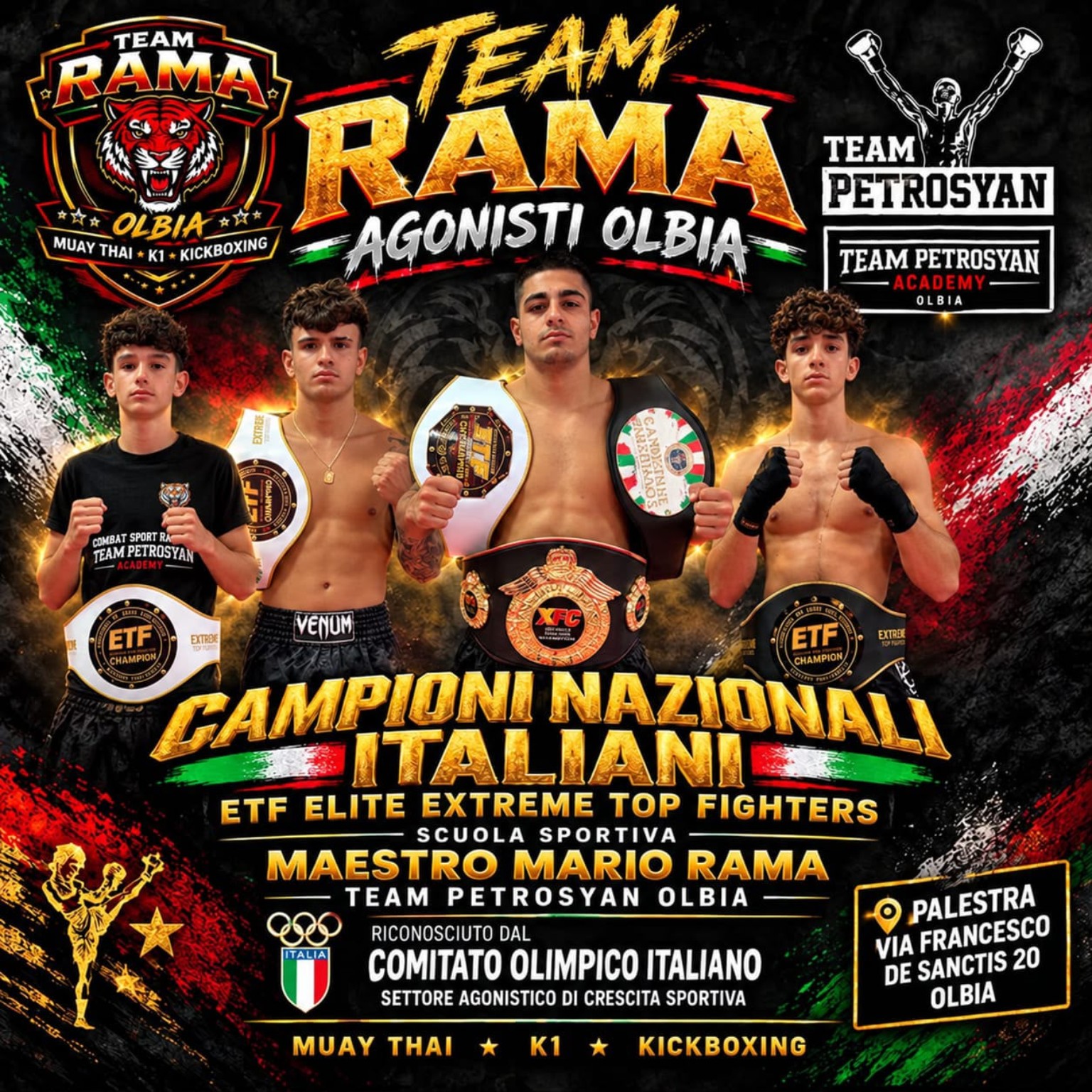 Campioni nazionali italiani Team Rama Olbia
