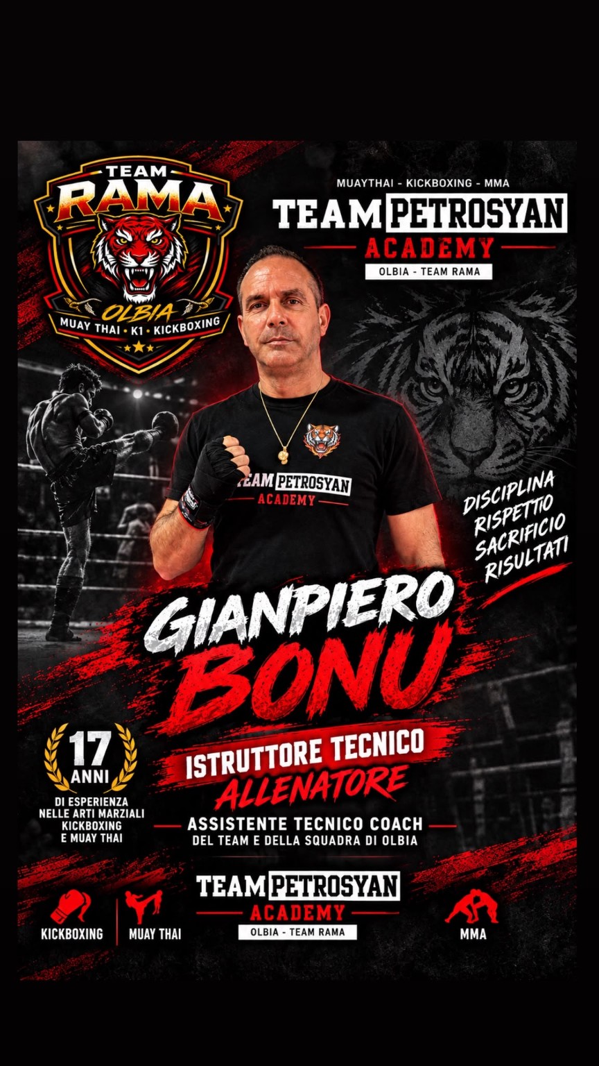 Gianpiero Bonu, istruttore Team Rama Olbia