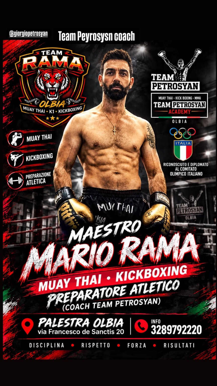 Mario Rama, maestro Team Rama Olbia