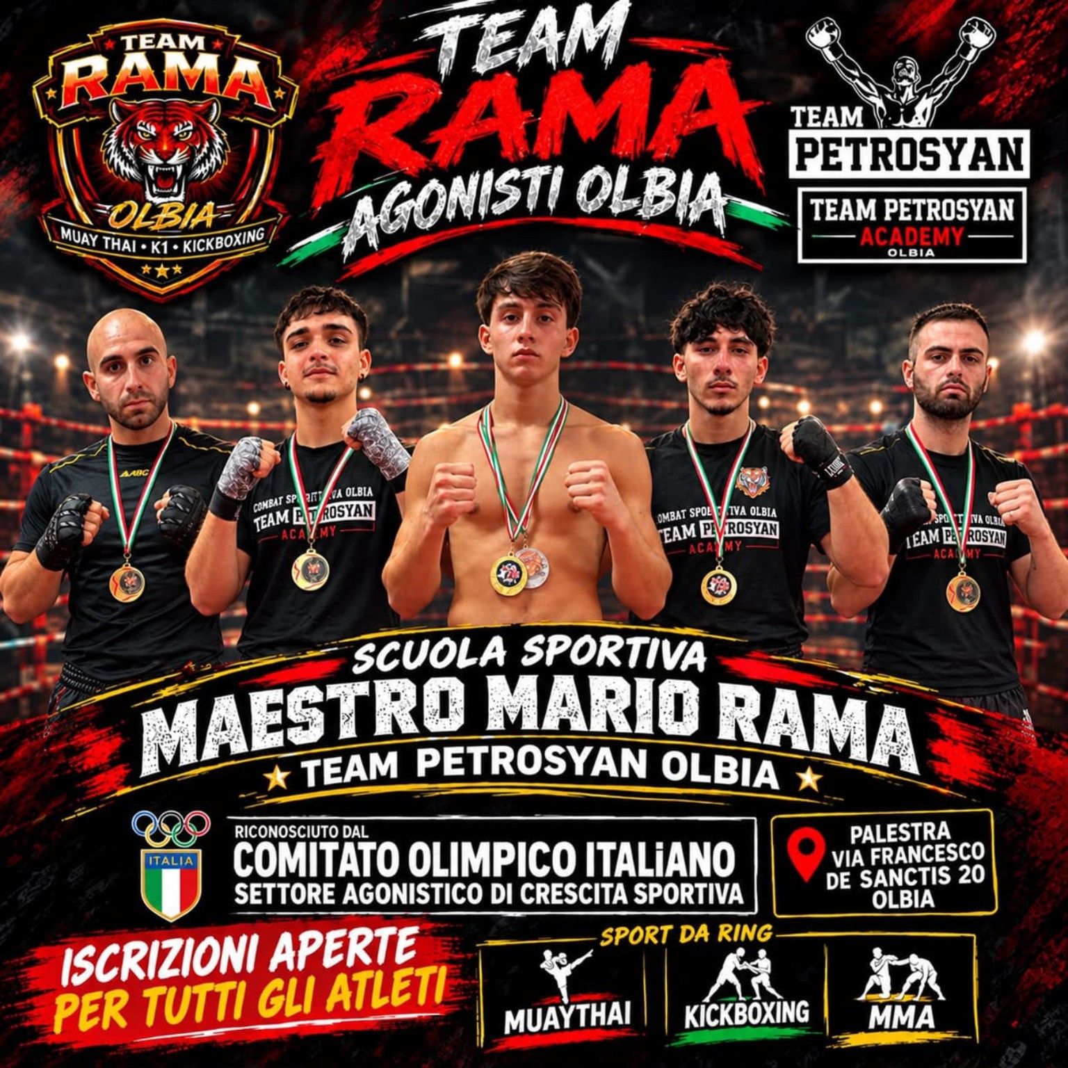 Squadra Atleti Agonisti Team Rama Olbia 2026 2027