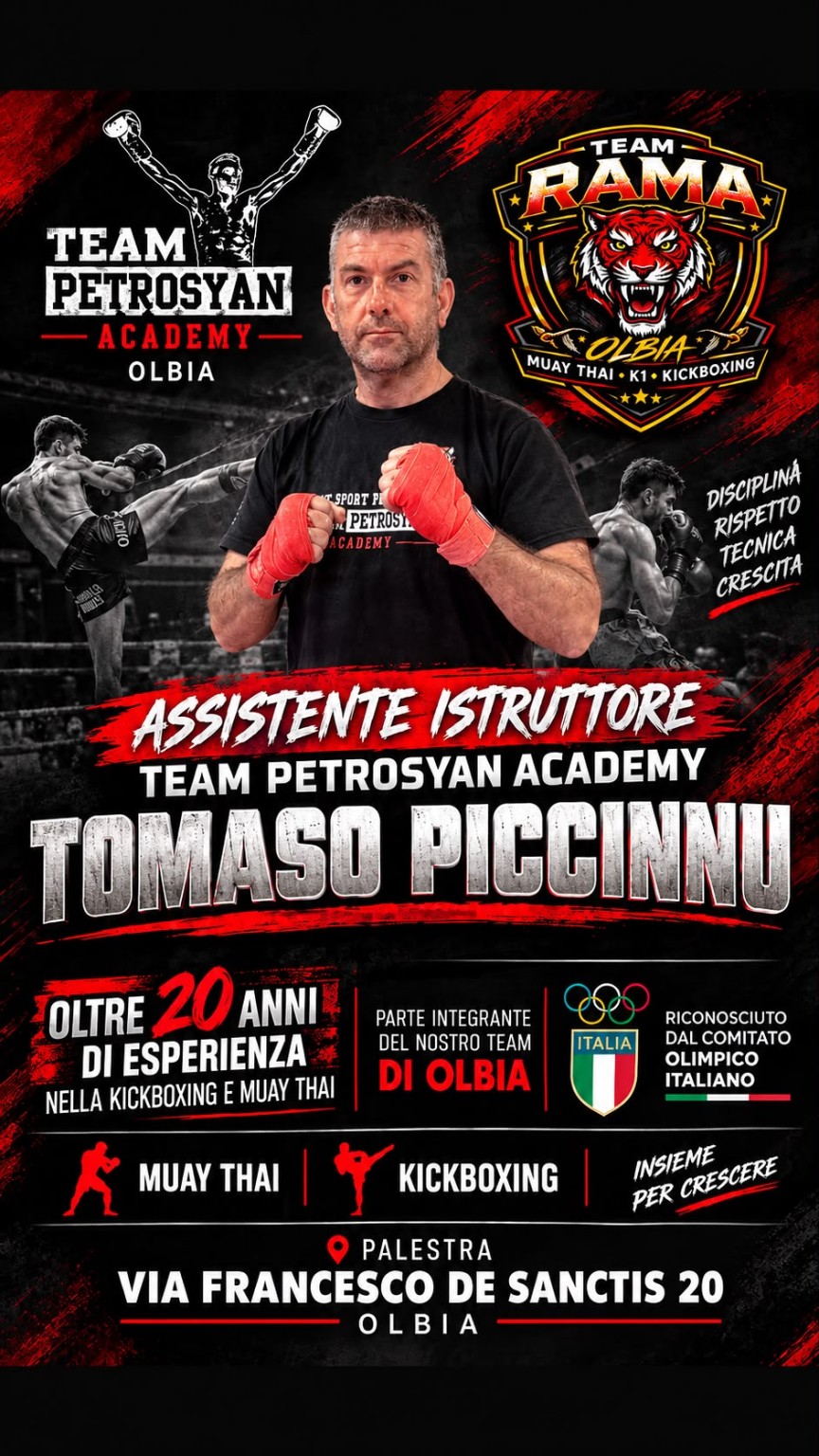 Tommaso Piccinnu, assistente istruttore Team Rama Olbia
